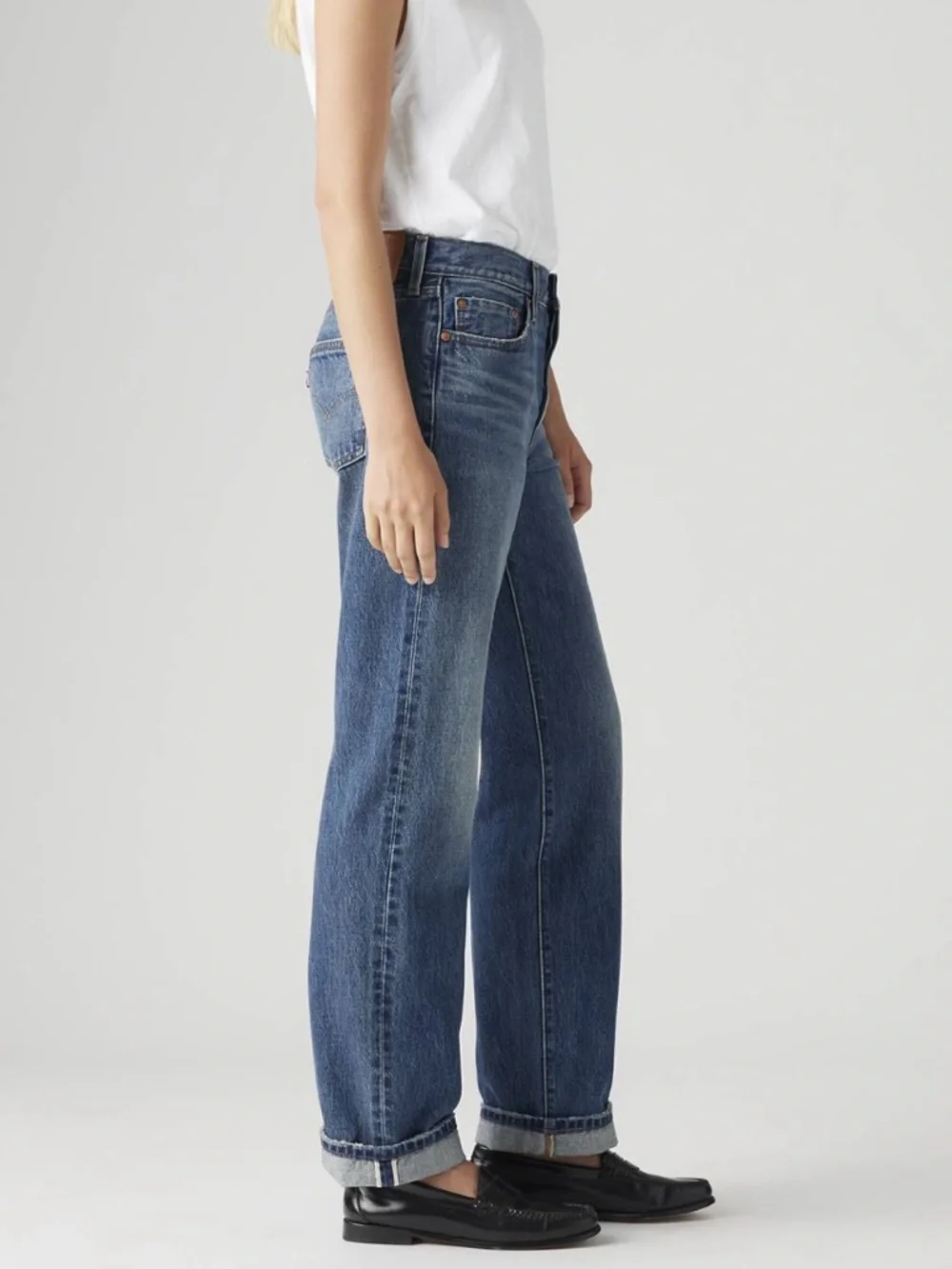 Levis 501 90’s Selvedge Denim Jeans Get on Board Medium Wash Size 29x30 NWT - Picture 2 of 14